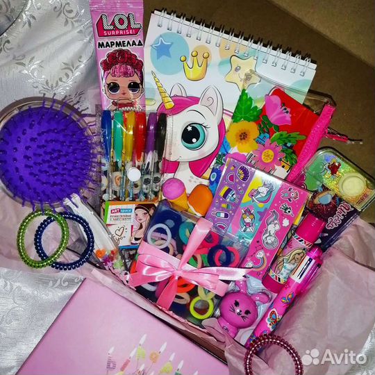 Подарочный бокс для девочки, подарок девочке