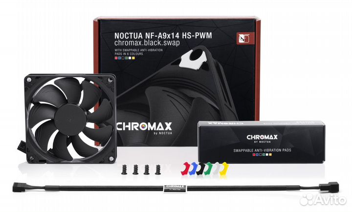 Кулер Noctua NF-A9x14 PWM chromax.black.swap