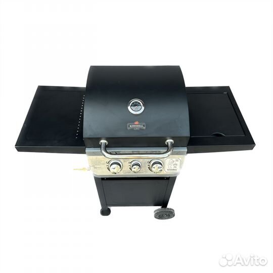 Гриль газовый 2+1/ решётки чугун/ быстрый поджиг