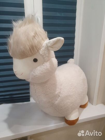 Большая мягкая игрушка лама альпака