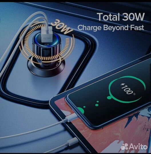 Зарядное устройство в Авто (быстрая зарядка)