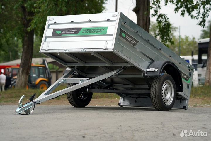 Прицеп (оцинкованный) 2.2м борт 50 см тент