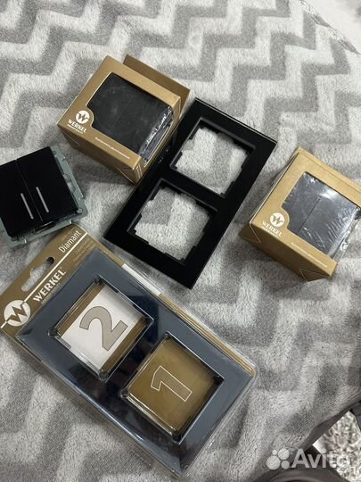 Werkel рамки выключатель двухклавишный