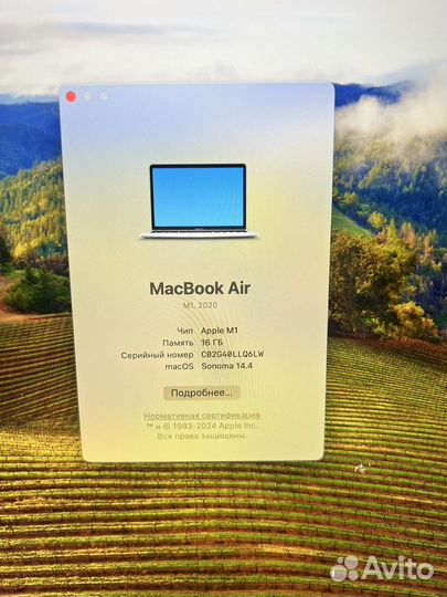 Apple Macbook Air 13 2020 M1 16gb 512