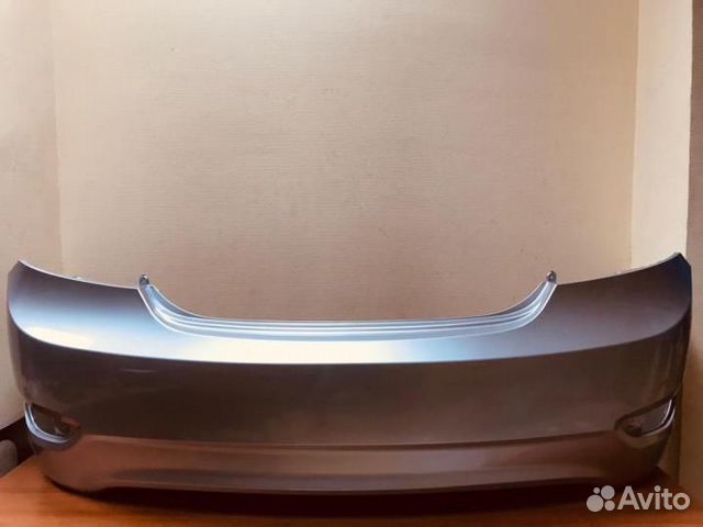 Бампер задний Hyundai Solaris 11-15 серый