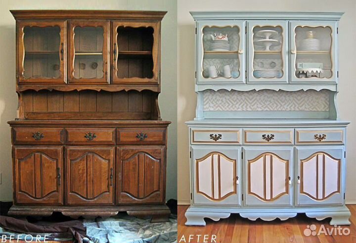 Перекраска шкафов в покрасочной камере