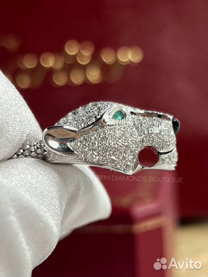 Браслет Cartier Panthere белое золото 750