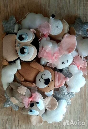 Мобиль из фетра новый