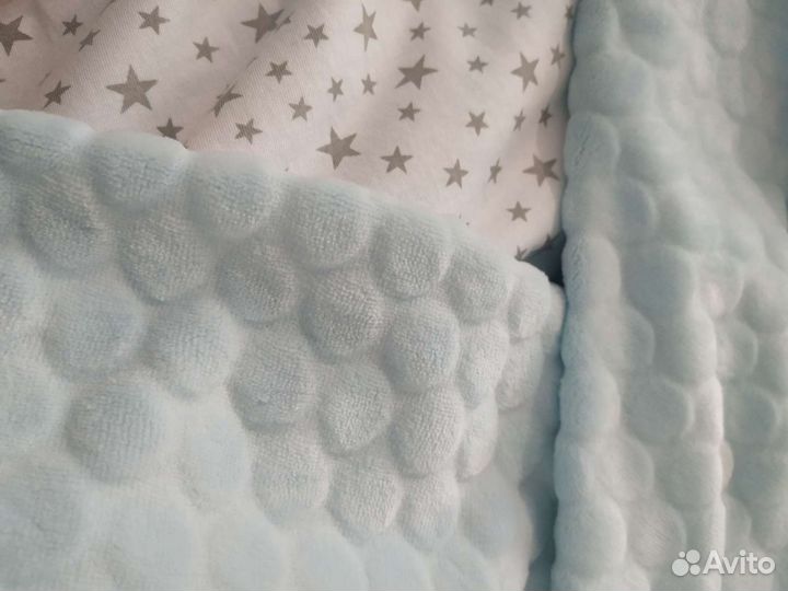 Детские плюшевые пледы на подкладе, новые