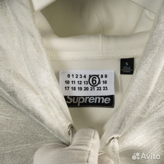 Худи Supreme x Maison Margiela белое