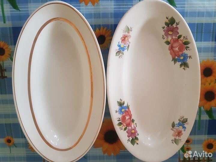 Селёдочницы Блюдо Вербилки Дулево СССР Б/у