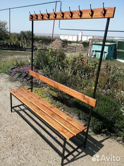 Скамья-вешалка односторонняя