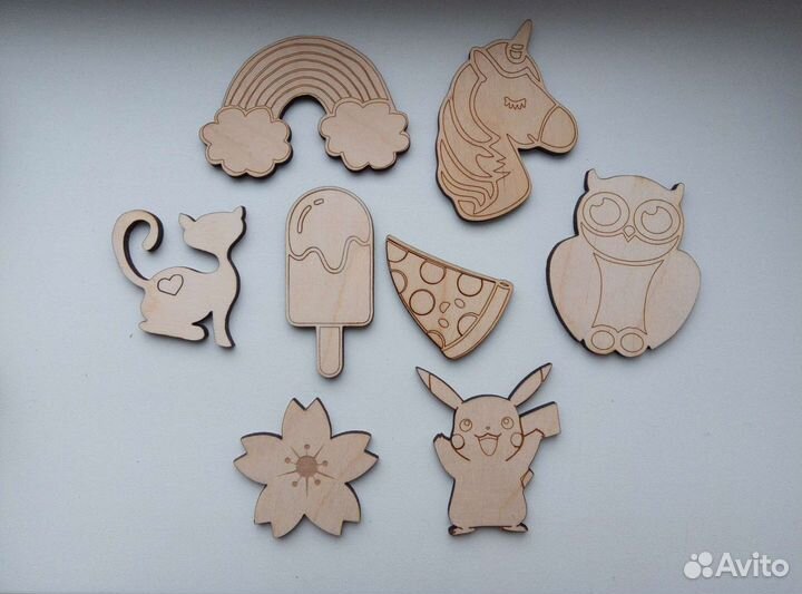 Заготовки под значки, брелоки