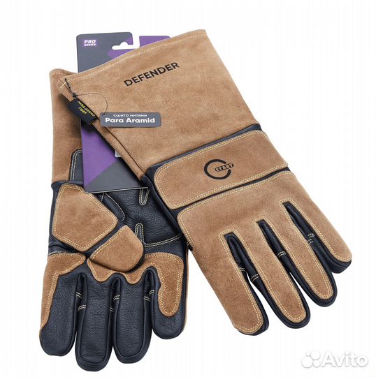 Краги из спилка и кожи start defender STG1950