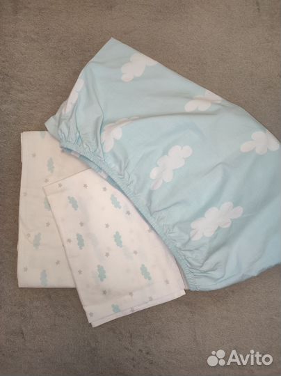 Комплект постельного белья IKEA в дет. кроватку