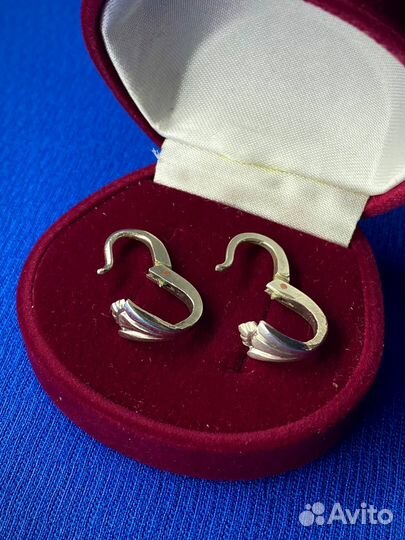 Винтаж серьги мельхиор СССР