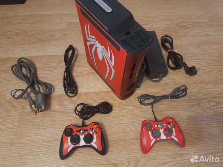 Xbox 360 Elite Spider-Man Edition +74 игры