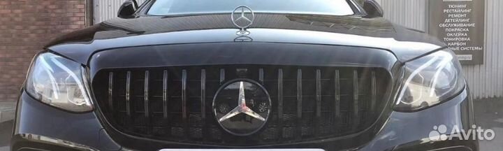 Решетка Mercedes-Benz w213 черная