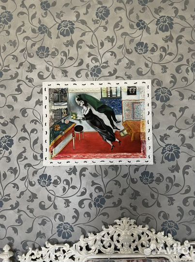 Картина маслом в деревянной раме