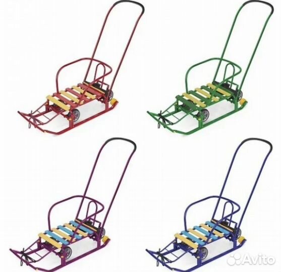 Детские санки на колесах