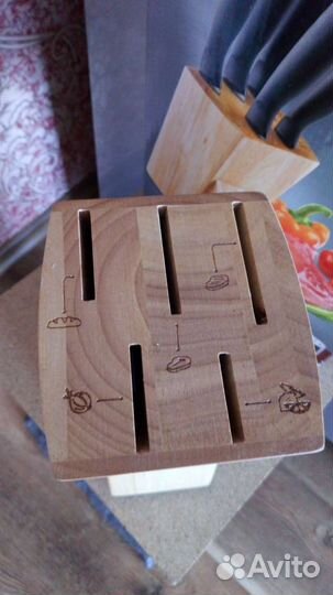 Набор ножей с подставкой Tefal