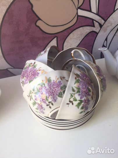 Чайный сервиз СССР дулево 68 год