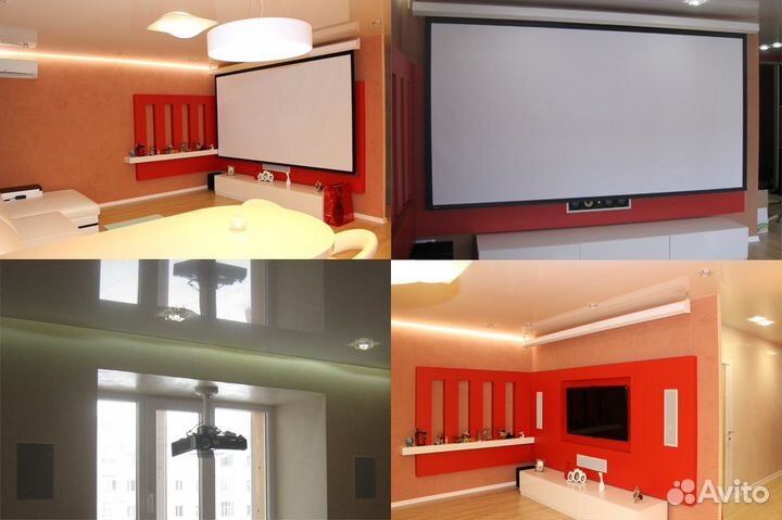 Инсталляция домашних кинотеатров HD, 4K, 8K