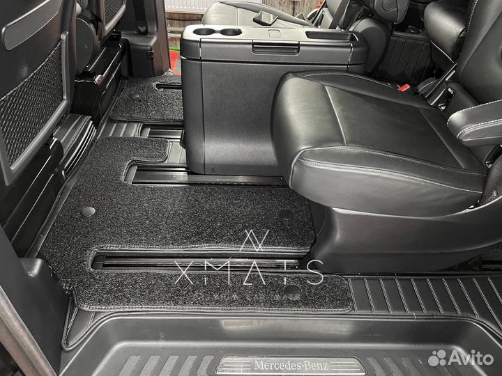 3D коврики из экокожи в Mercedes-Benz V-class W447