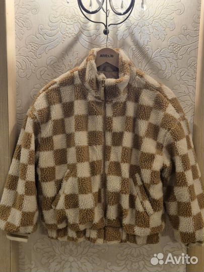 Куртка бомбер меховая для девочки