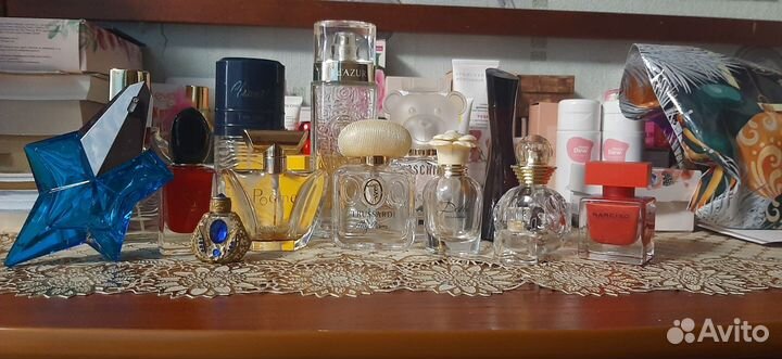 Пустые флаконы от парфюмерии