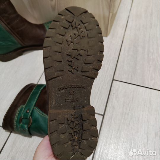 Стильные теплые зимние сапоги 35