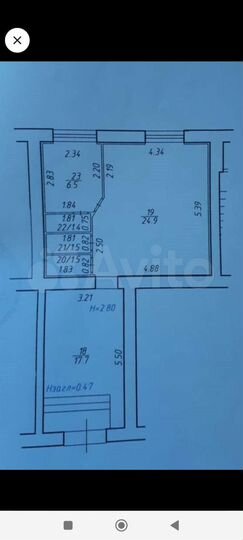 Свободного назначения, 53.5 м²