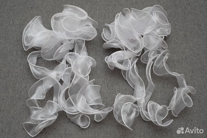 Большие банты для волос белые (новые)