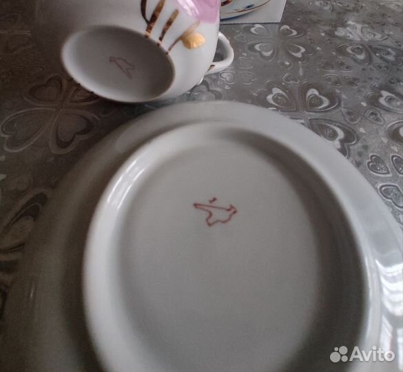 Чашка с блюдцем дулево