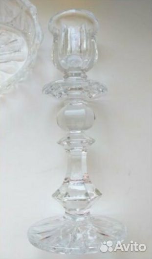 Подсвечник хрустальный СССР винтаж