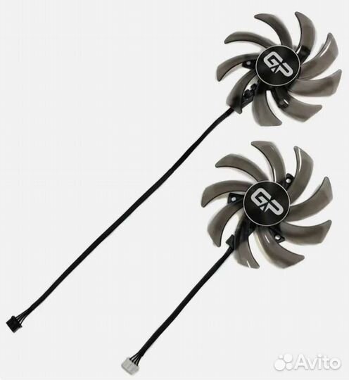 Вентиляторы видеокарты разные