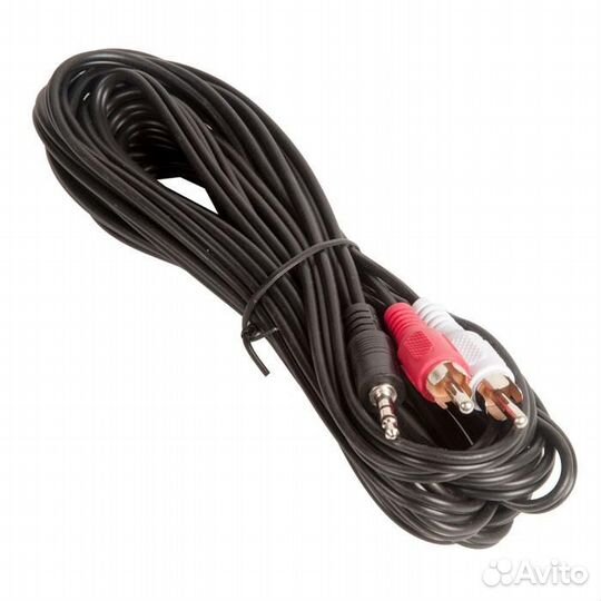 Кабель аудио Cablexpert CCA-458-5M, джек3.5 / 2xRC
