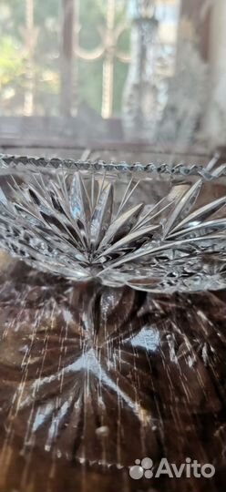 Ваза, салатник, хрусталь