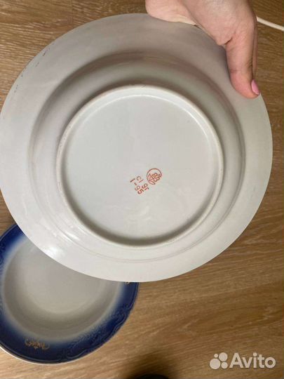 Тарелки кобальт глубокие 2 штуки