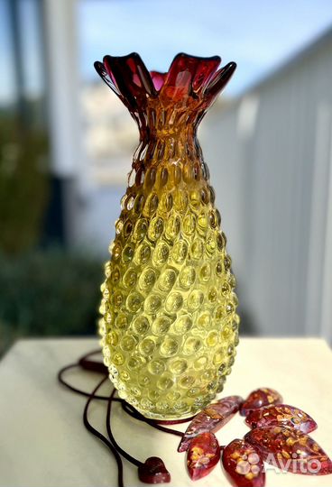 Винтажная ваза Ананас. Франтишек Куделка