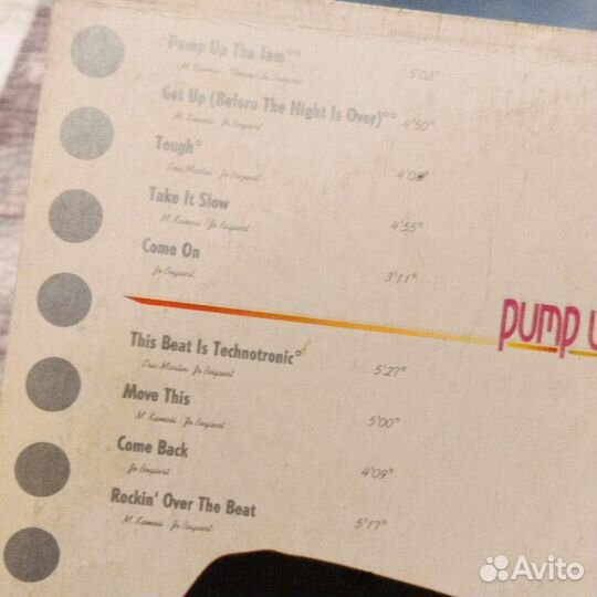 Виниловая пластинка 1989г группа Texnotronic