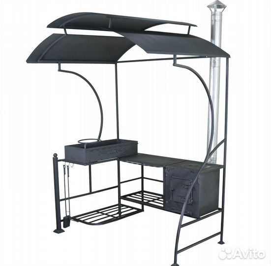 Мангал с крышей