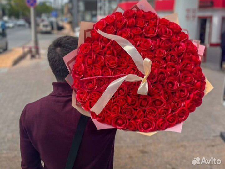 Букет из 75роз-2500