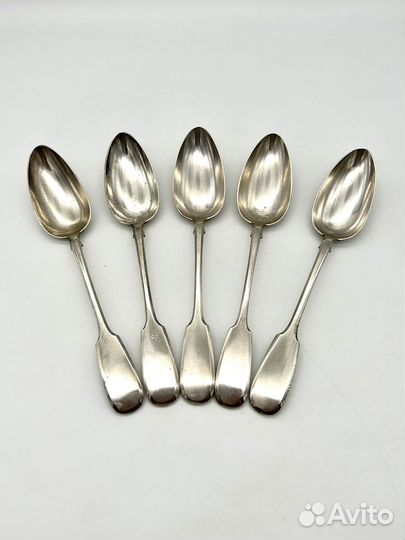 Ложки столовые 5 шт. Овчинников серебро 84 проба