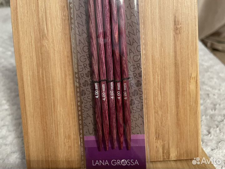 Спицы Lana grossa 20 сm 4,0 mm