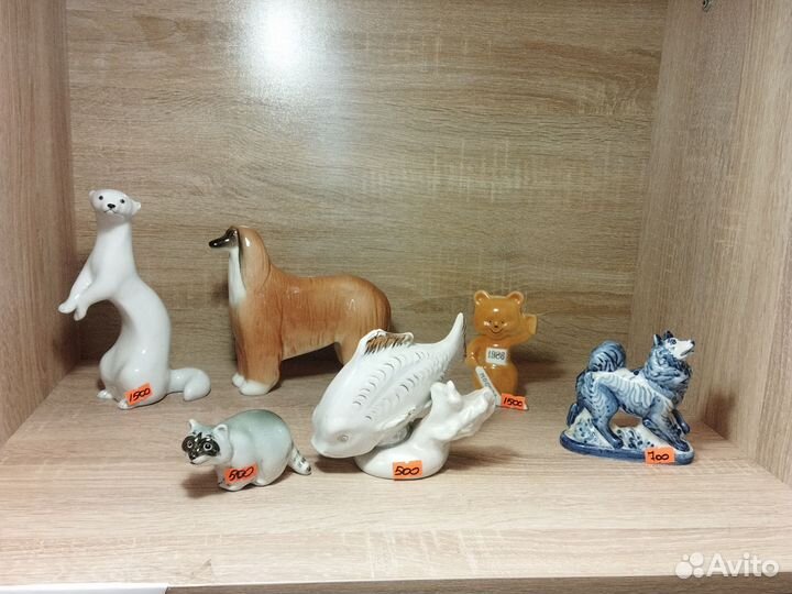 Фарфор дикие животные