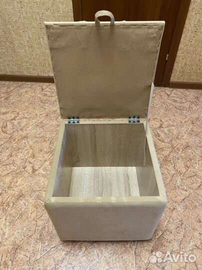 Пуфик в прихожую с ящиком