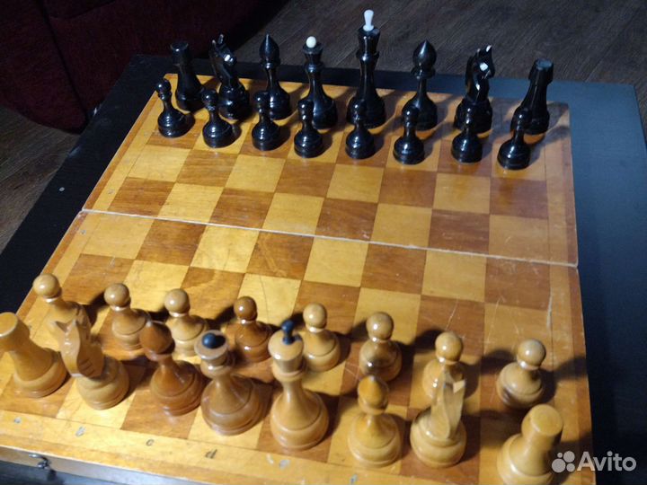 Шахматы деревянные СССР 40х40см