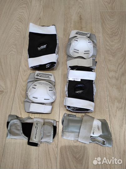 Роликовые коньки Oxelo р.39,5 и защита