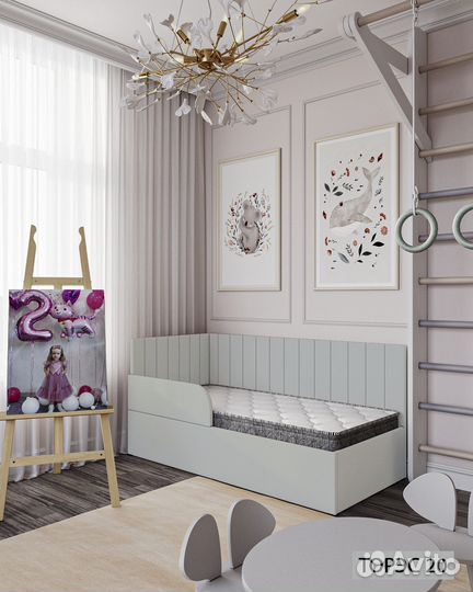 Детская кровать 80/160 с матрасом